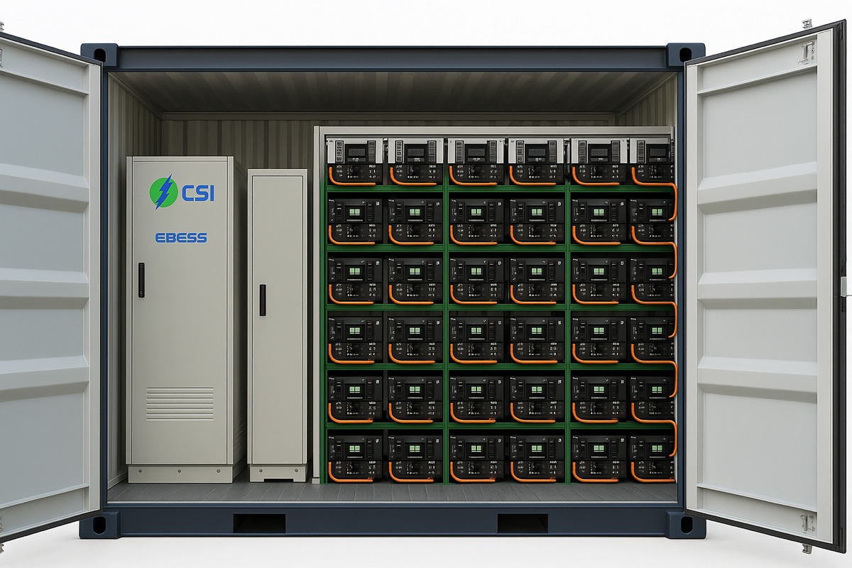 eBESS Container Open View