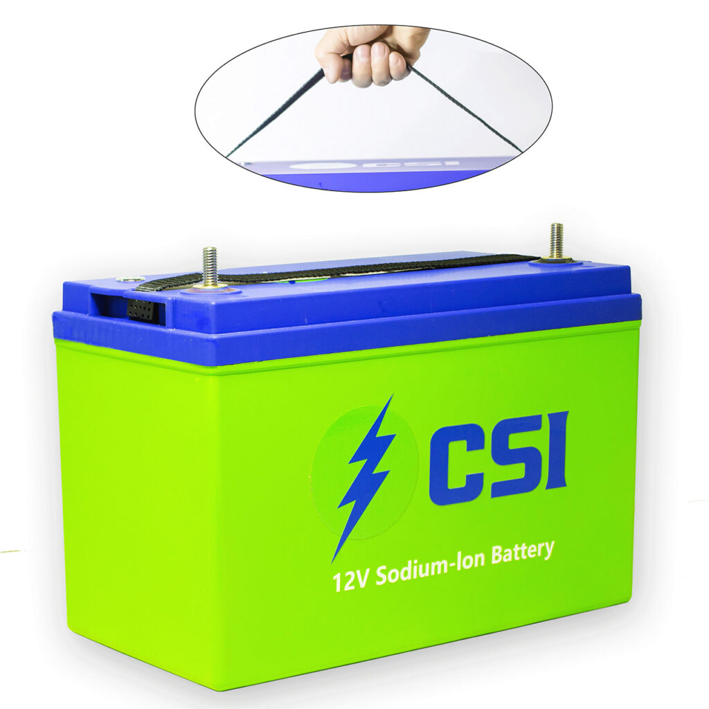 12V Sodium-Ion Battery(Group 31) w/Jump Start Button, High CCA, Drop-in Replacement for Lead Acid Battery or Lithium-Ion, for Commercial Vehicles, Generators, Data Storage